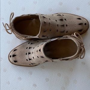 Tan booties